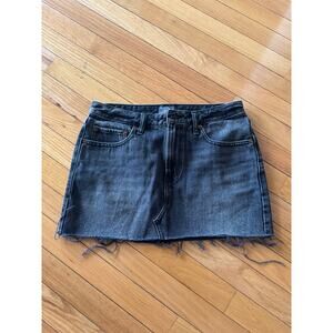 Womens Abercrombie and Fitch Black Jean Skirt, Size 4